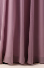 Load image into Gallery viewer, Long One-Shoulder Lilac Chiffon Bridesmaid Dress for Wedding