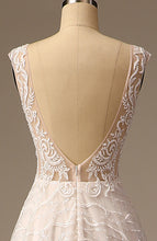 Load image into Gallery viewer, High Quality Sequined Lace A Line Wedding Dress Bridal Gowns with Train